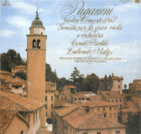 LP - Paganini - Čeněk Pavlík, Lubomír Malý, Prague Radio Symphony Orchestra, Miloš Konvalinka ...
