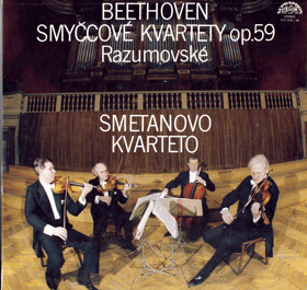 2LP - Beethoven - Smyčcové kvartety op. 59 - Razumovské - Smetanovo kvarteto