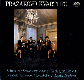 LP - Pražákovo kvarteto - Schubert - Janáček – Smyčcový kvartet Es Dur, Op. 125 Č. 1 - ...