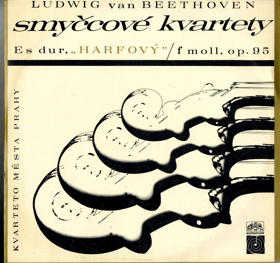 LP - Ludwig Van Beethoven - Smyčcové kvartety Es dur Harfový