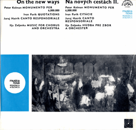 LP - Kolman - Parik - Hatrik - Zeljenka – On The New Ways = Na nových cestách II.