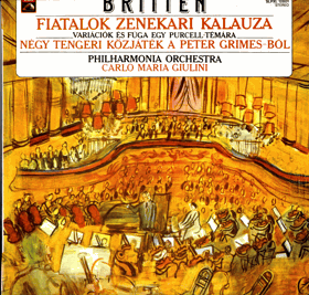 LP - Britten, Philharmonia Orchestra, Carlo Maria Giulini – Fiatalok Zenekari Kalauza, ...
