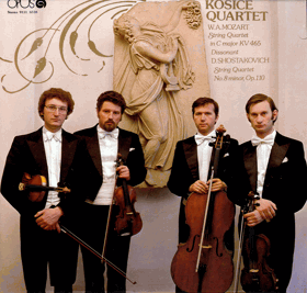 LP - Košice Quartet - W. A. Mozart - String Quartet in C major KV 465