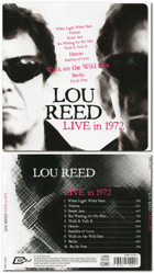 CD - Lou Reed – Live In 1972