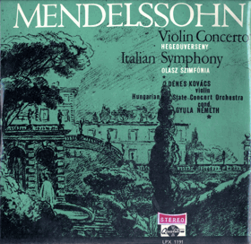 LP - Mendelssohn, Dénes Kovács, Hungarian State Orchestra, Gyula Németh – Symphony No. 4 ...