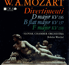 LP -  W. A. Mozart - Slovak Chamber Orchestra, Bohdan Warchal – Divertimenti