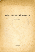 Naše duchovní obnova - řada třetí