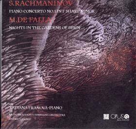 LP -  S. Rachmaninov - M. De Falla, Tatiana Fraňová, Radio Bratislava Symphony Orchestra, Ondrej ...