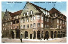 Brassó - Kronstadt - Brašov - Hotel Krone - Rumunsko (pohled)