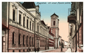 Nagyvárad - Uri utczai - Föposta palota, Oradea (pohled)