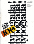Typografia - odborný časopis pro polygrafii a výtvarnou typografii - 1988 - č. 1-12 - KOMPLET !
