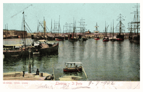 Livorno - Il Porte - Itálie - přístav (pohled)