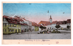 Seidenberg O. L. - Marktplatz - Zawidów - Závidov - Polsko (pohled)