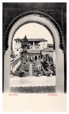 Granada - Generalife - Španělsko (pohled)