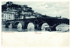 Verona - Ponte della Pietra (pohled)