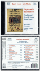 CD - Ensemble Accentus, Thomas Wimmer ‎– Sephardic Romances - Traditional Jewish Music From ...