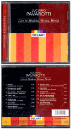 CD - Luciano Pavarotti - Live in Modena, Verona, Parma