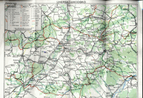 Mapa - Uherskobrodsko
