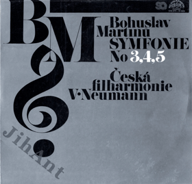 2 LP - Bohuslav Martinů - Symfonie No. 3, 4, 5