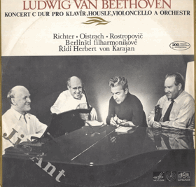 LP - Ludwig Van Beethoven op. 56  - Koncert C Dur pro klavír, housle, violancello a orchester