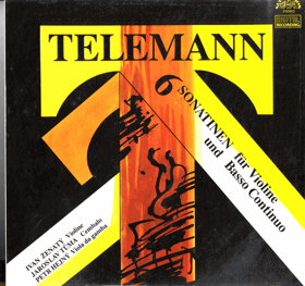 LP - Telemann - Ivan Ženatý, Jaroslav Tůma, Petr Hejný ‎– 6 Sonatinen Für Violine Und ...