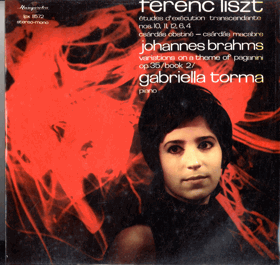 LP - Ferenc Liszt - Johannes Brahm - Gabriella Torma