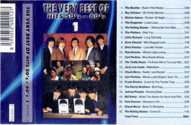 MC - The Very Best Of Hits 50´s - 60´s