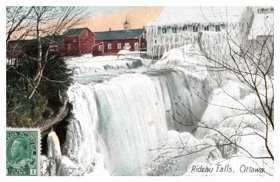 Ottawa, Rideau Falls - Kanada (pohled)
