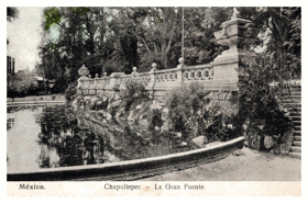 México - Chapultepec - La Gran Fuente (pohled)