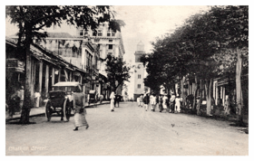 Chatham Street - Colombo - Cejlon, Srí Lanka (pohled)