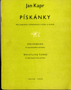 Pískánky pro zobcovou sopránovou flétnu a klavír