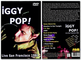 DVD - Iggy Pop – Live San Francisco 1981