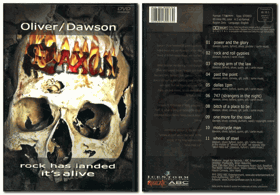 DVD - Oliver/Dawson Saxon – Rock Has Landed, It's Alive