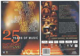 DVD -  Various – Saturday Night Live - 25 Years Of Music Vol 1