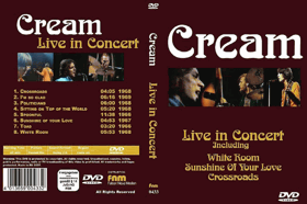 DVD -  Cream  ‎– Live In Concert