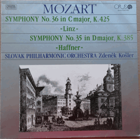 LP - Mozart, Slovak Philharmonic Orchestra, Zdeněk Košler – Symphony No.36 In C Major, K. 425 ...