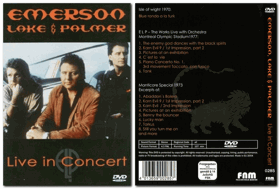 DVD -  Emerson, Lake & Palmer – Live In Concert