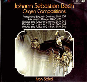 LP - Johann Sebastian Bch - Prelude anf Fugue in D minor, BWV 539
