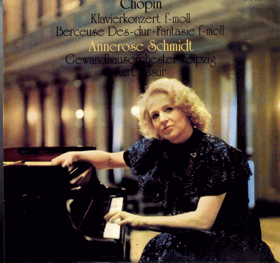 LP - Chopin, Annerose Schmidt, Gewandhausorchester Leipzig, Kurt Masur – Klavierkonzert F-moll - ...