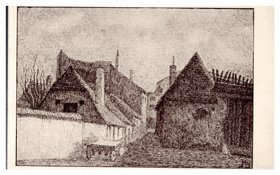 Vyškov před požárem - Farní ulice (pohled)