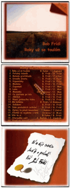 CD - Bob Frídl – Roky už se toulám - PODPIS