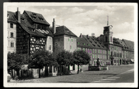 Eger - Adolf Hitler Platz - Cheb (pohled)