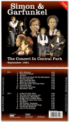 2 CD - Simon & Garfunkel – The Concert In Central Park (September 1981)