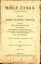 Bible česká - Starý zákon - Knihy Starého zákona I - svazek II.
