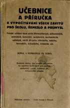 Učebnice k vypočítávání všech závitů pro školu, řemeslo a průmysl