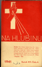 Na hlubinu 4/1941 - časopis pro pěstování a prohloubení duchovního života