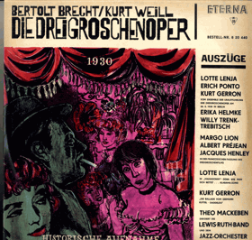 LP - Bertolt Brecht - Kurt Weill – Die Dreigroschenoper (Auszüge)