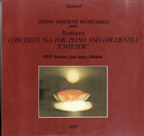 LP - Beethoven - Arturo Benedetti Michelangeli - Piano - ORTF Orchestra · Cond. Sergiu Celibidache ...