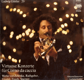 LP - Ludwig Güttler 20 - Virtuose Konzerte für Corno da caccia