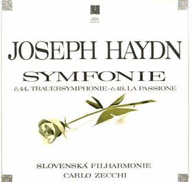 LP - Joseph Haydn - Slovenská filharmonie , řídí Carlo Zecchi – Symfonie č. 44 E Moll ...